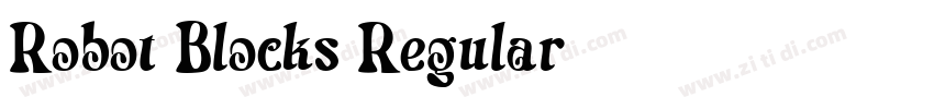 Robot Blocks Regular字体转换 Robot Blocks Regular字体转换